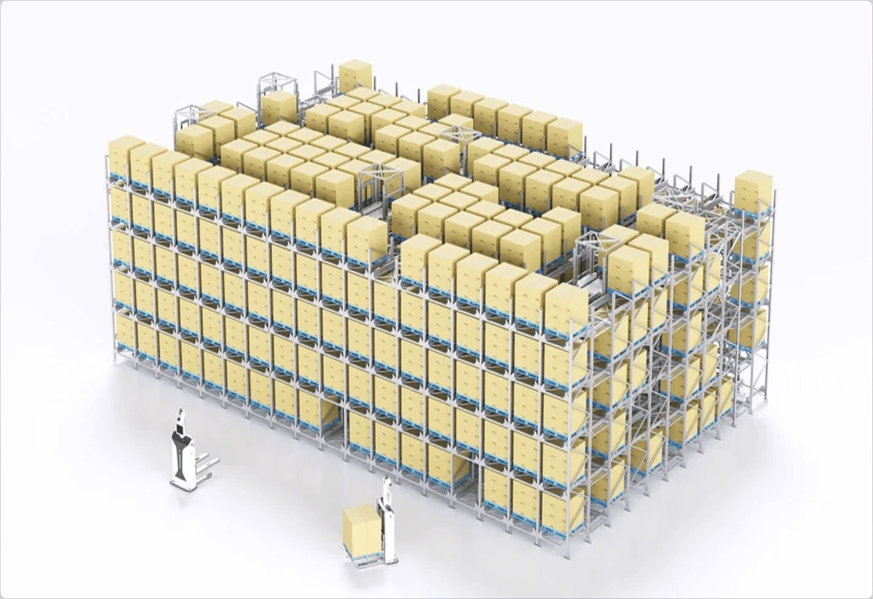 Petrochemical AS/RS 시스템 L社 3D 랙 구성